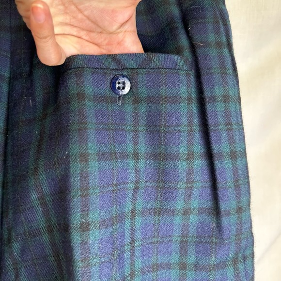 Vtg. Ganto 100% Pure Wool School Girl Skort Skirt Academia Y2K Women’s 6 Plaid - Picture 6 of 13